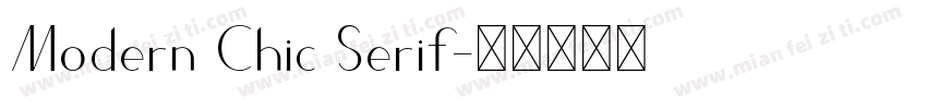 Modern Chic Serif字体转换